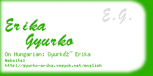 erika gyurko business card